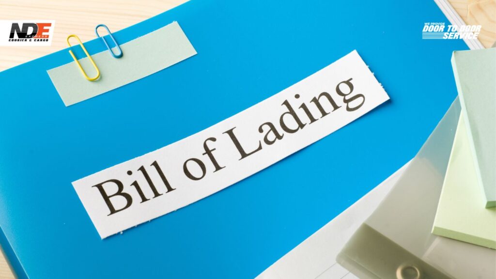 nde cargo pengertian bill of lading