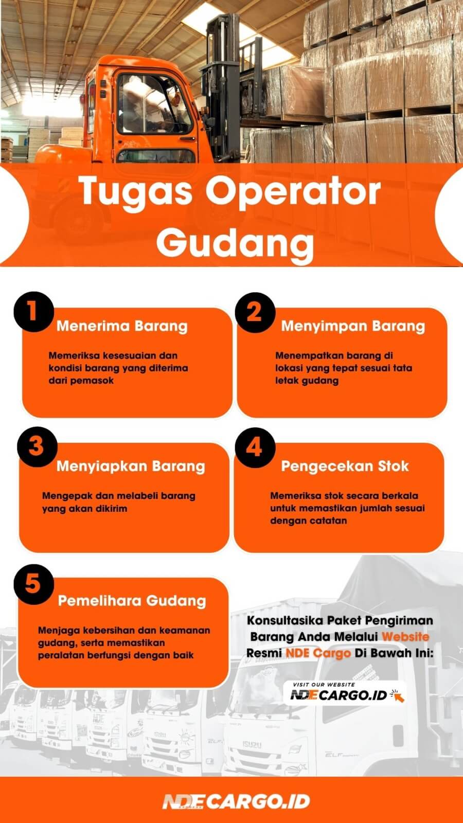 nde cargo operator gudang adalah