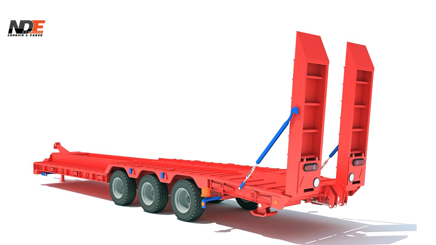 nde cargo lowbed trailer